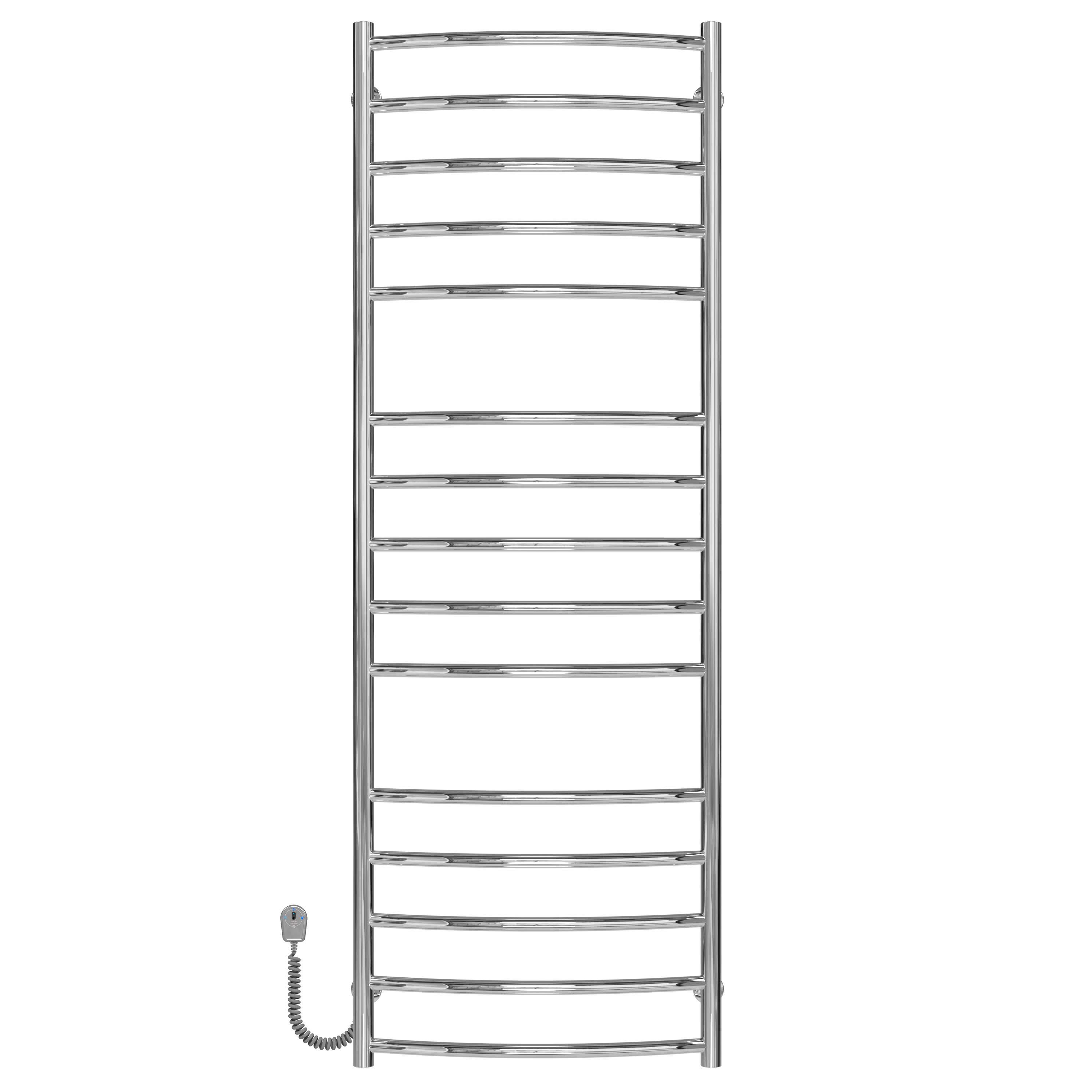 Полотенцесушитель электрический Deffi Классик Элит П15 EF16 левое подключение нержавеющая сталь 500х1500 мм Хром (C.KE.150.50.15.ECL5)