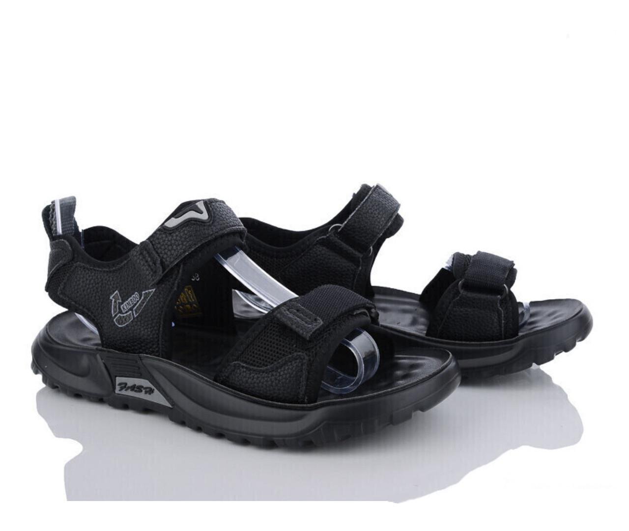 Сандалі для хлопчиків Kimboo T2475-4d/38 р. 38 Чорний