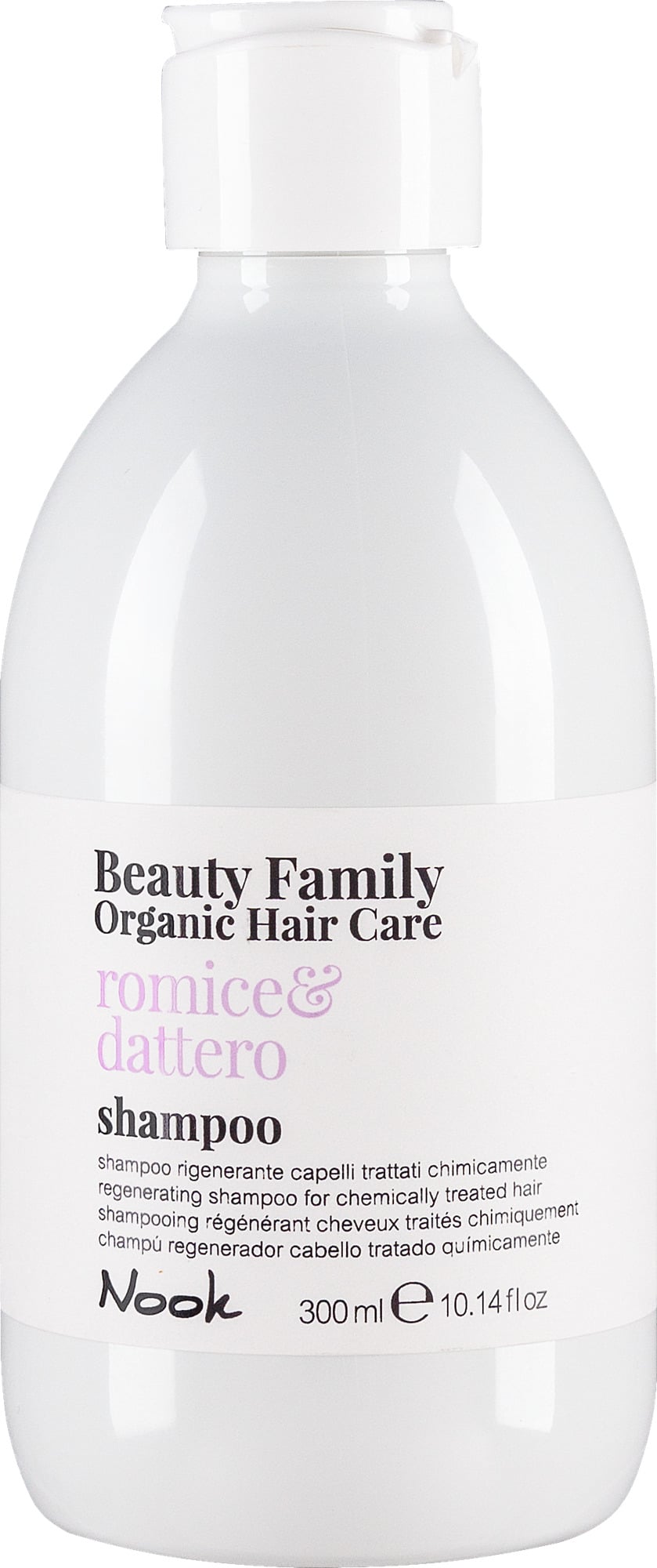 Шампунь регенерувальний Nook Cosmetics BEAUTY FAMILY ORGANIC для фарбованого і пошкодженого волосся 300 мл (5629)