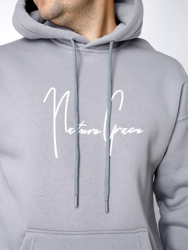 Худі чоловіче ЦБ-00233120 р. 50 Сірий (SKT000940674) - фото 3 Худі чоловіче ЦБ-00233120 р. 50 Сірий (SKT000940674) - фото 3