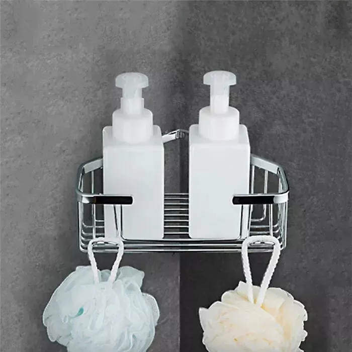 Полка угловая Frap F351 240х80 мм Хром - фото 3 Полка угловая Frap F351 240х80 мм Хром - фото 3