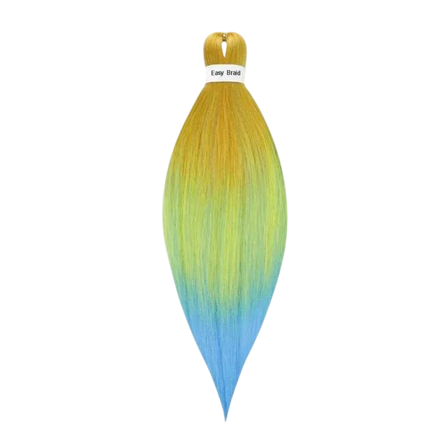 Канекалон Easy Braid 14 омбре Желтый/Оранжевый/Салатовый/Голубой (778567)