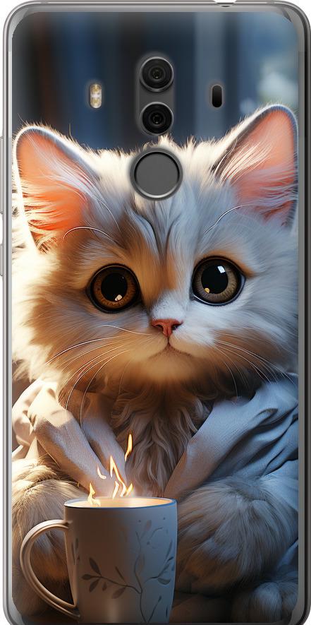 Чохол на Huawei Mate 10 Pro Білий кіт (5646u-1138-42517)