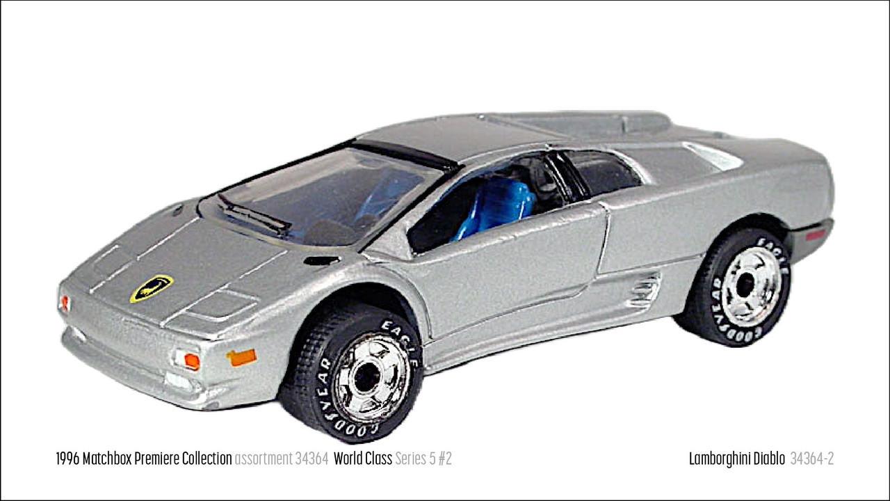 Игрушечная машинка Matchbox Lamborghini Diablo 1996 Premiere World Class Series 05 (34364-2) - фото 2 Игрушечная машинка Matchbox Lamborghini Diablo 1996 Premiere World Class Series 05 (34364-2) - фото 2