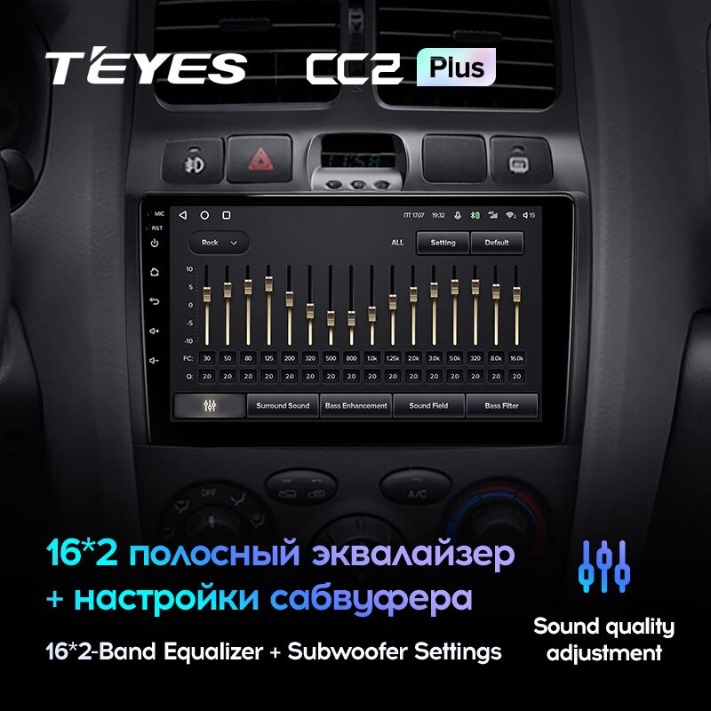 Автомагнитола штатная Teyes CC2 Plus для Hyundai Santa Fe SM 2000-2012 Android CC2 PLUS 6+128G Wi-Fi+4G (1796832100) - фото 4