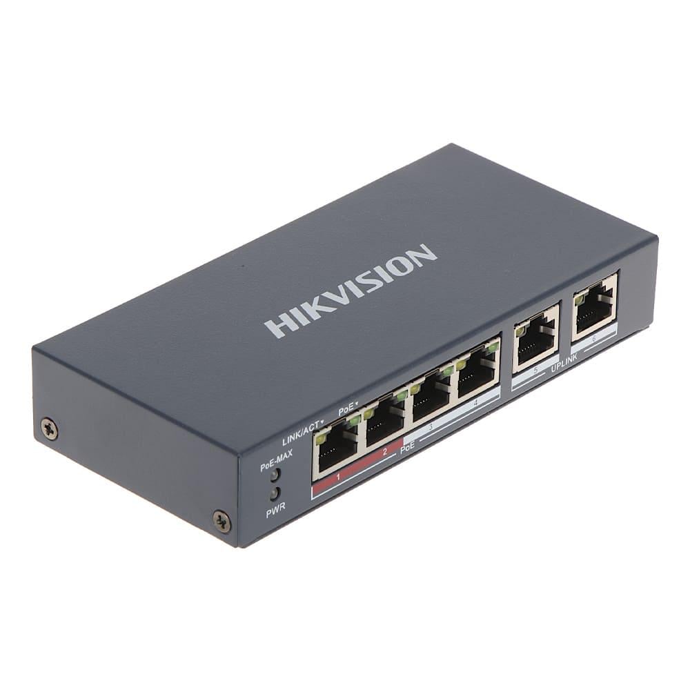 Коммутатор HikvisionPoE DS-3E0106P-E/M (B)