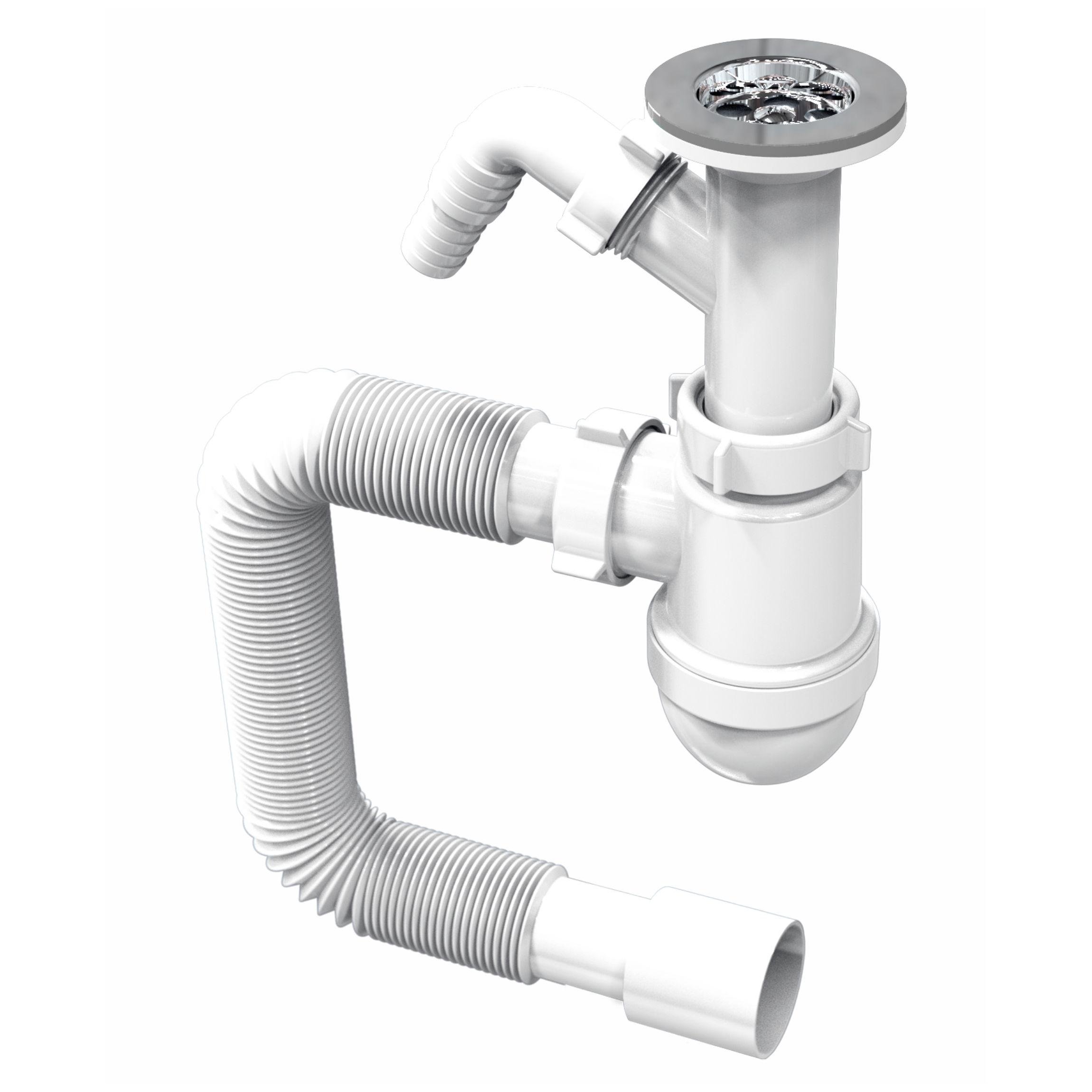 Сифон для умывальника RJ RSW405080-3 пластик (ANT-76960)