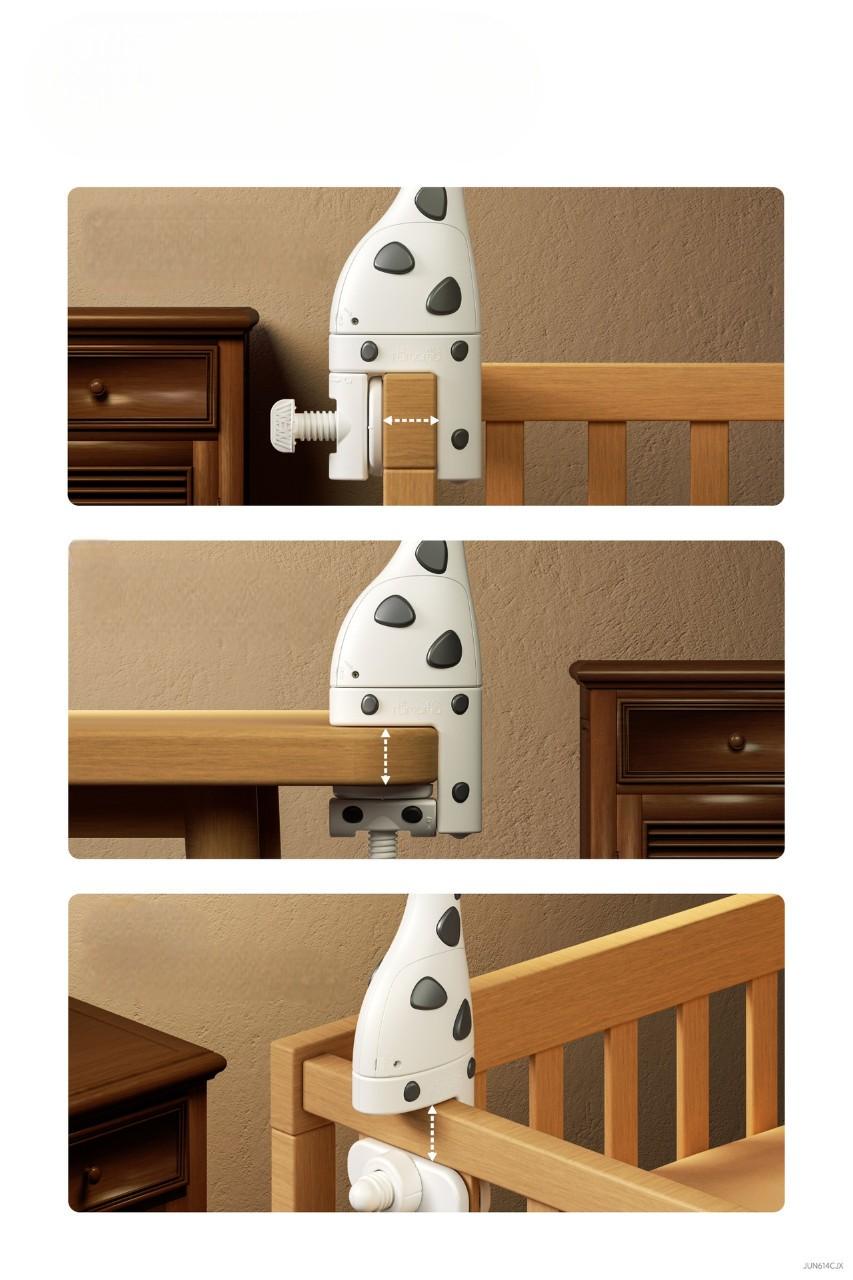 Мобіль музичний на ліжечко Tumama Жираф з пультом управління Білий - фото 9