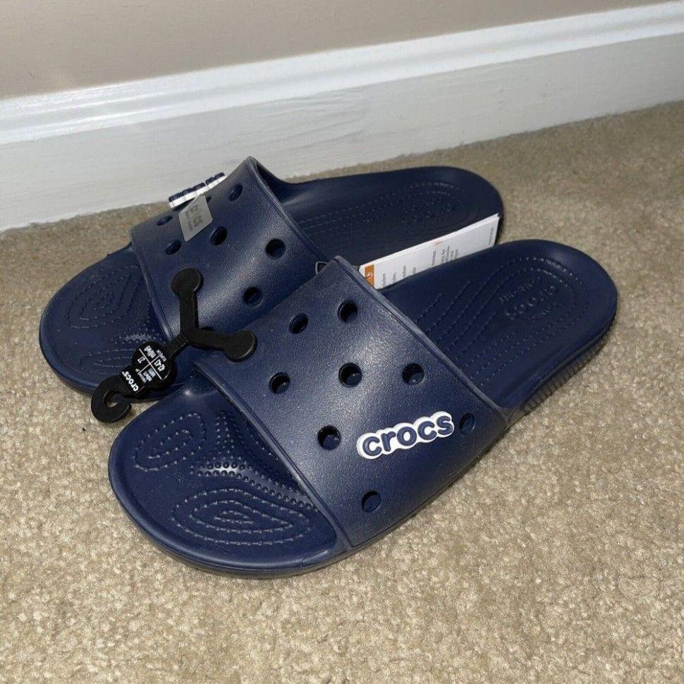 В'єтнамки чоловічі Crocs Classic Slide р. 38-39 Синій (15147) - фото 7 В'єтнамки чоловічі Crocs Classic Slide р. 38-39 Синій (15147) - фото 7