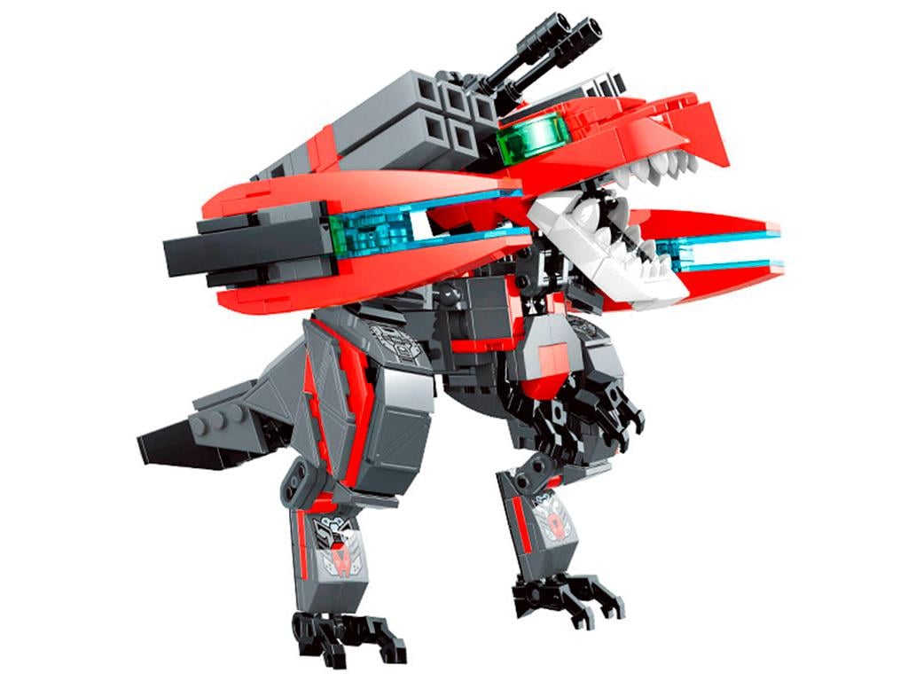 Детский конструктор Qman Боевой робот Теневый Тиранозавр 2в1 544 дет.