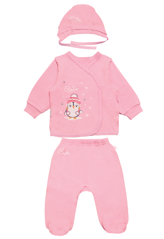Комплект детской одежды Gabbi КТ-19-25-2 Красавицы хлопковый 56 см Розовый (1690572206)