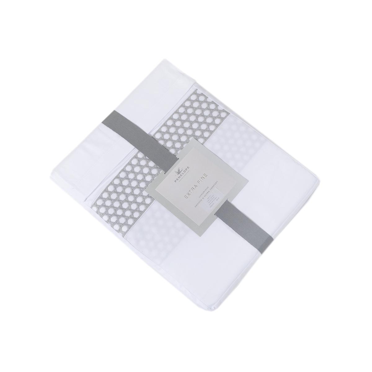 Підковдра з наволочками Penelope Regina 240x220/50x70 см 2 шт. Grey (svt-2000022346696) - фото 5