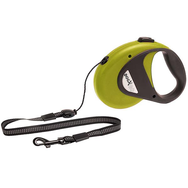 Поводок-рулетка для собак Dogx2GO Cord Flamingo S до 12 кг 8 м Зеленый (5415245003504)