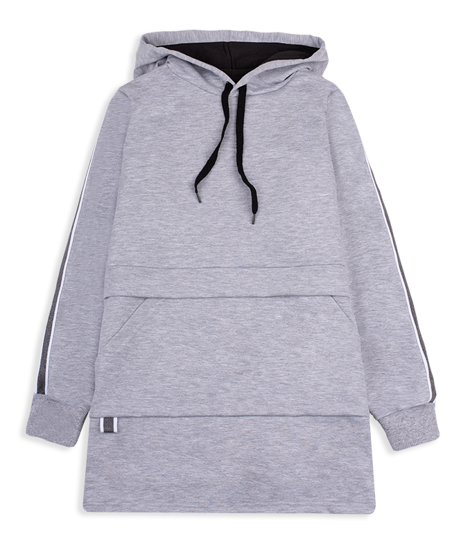 Платье детское хлопковое теплое для девочки Gabbi PL-20-1-3 134 см Серый (12015)