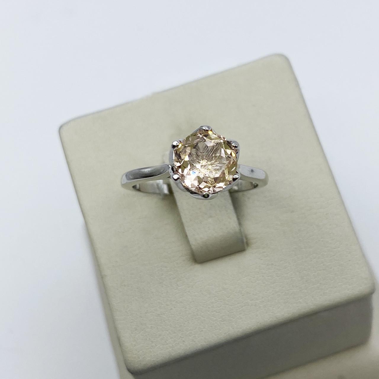 Кольцо серебряное с морганитом р. 19 2,83 г (1960020191)