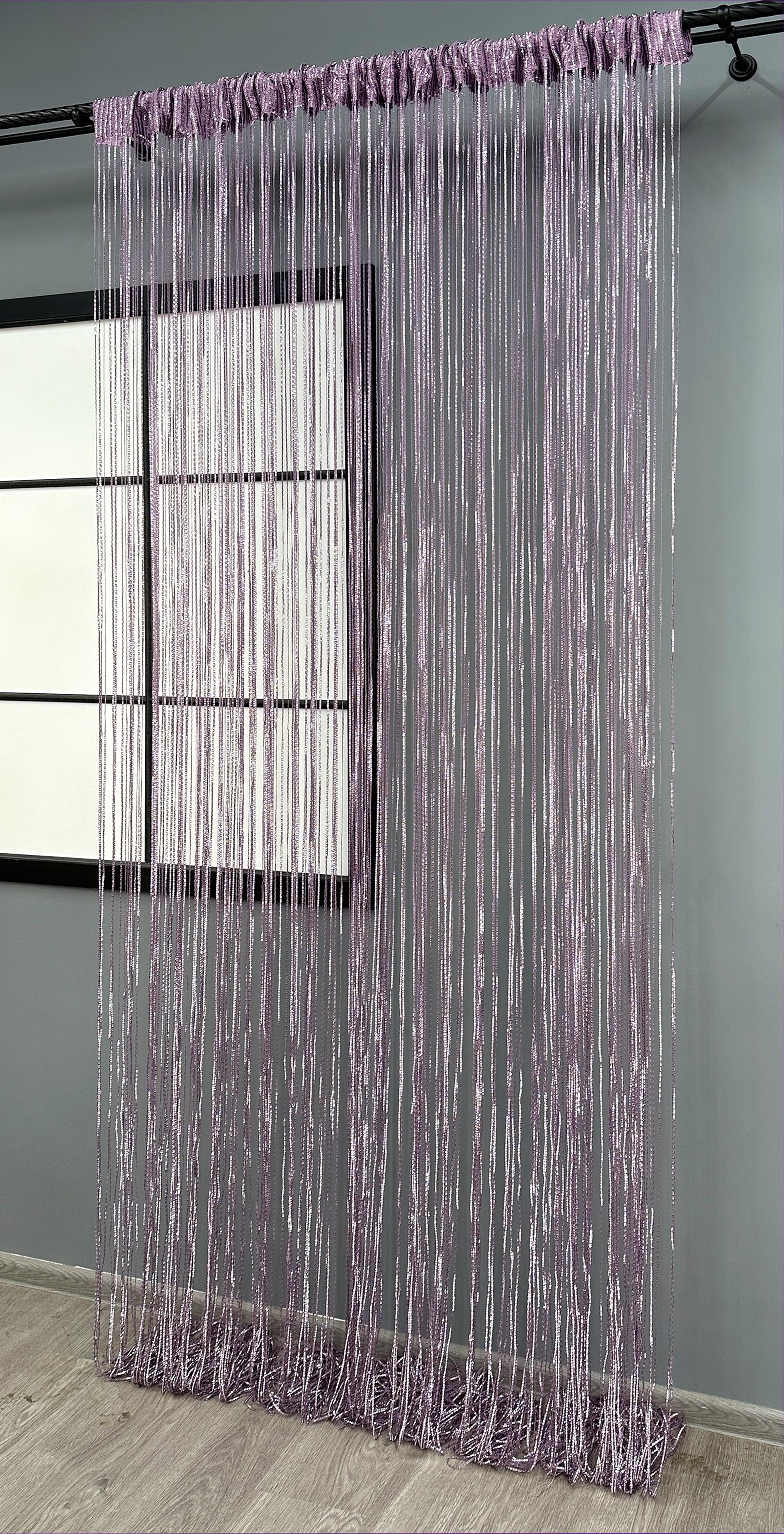 Штори-нитки Rovi Premium з люрексом 300х300 см Ліловий (61-112) - фото 2