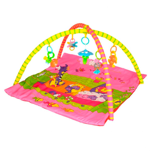 Коврик детский Bambi Островок 83х83 см Розовый (63-75-658-59-62)