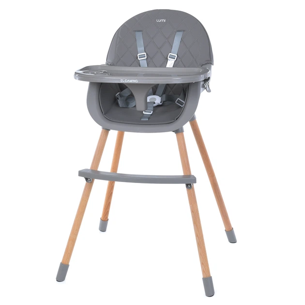 Стульчик для кормления El Camino ME 1111 LUMI Graphite