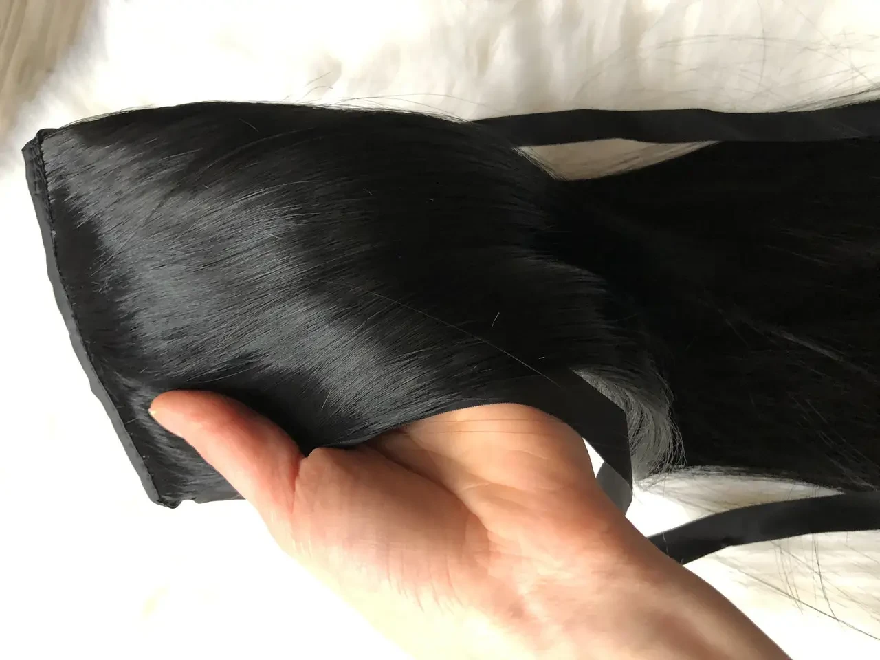 Хвост-парик накладных волос Черный (29059924) - фото 5