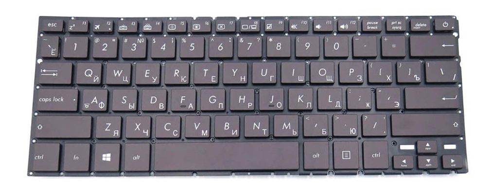 Клавиатура для ноутбука Asus U3000 U3000CAK с подсветкой клавиш матовая (0KNB0-2632RU00)