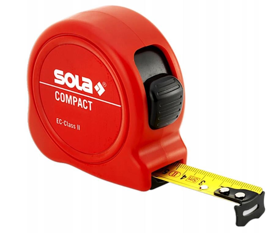 Рулетка стальная Sola Compact CO 3 м (17389099969)
