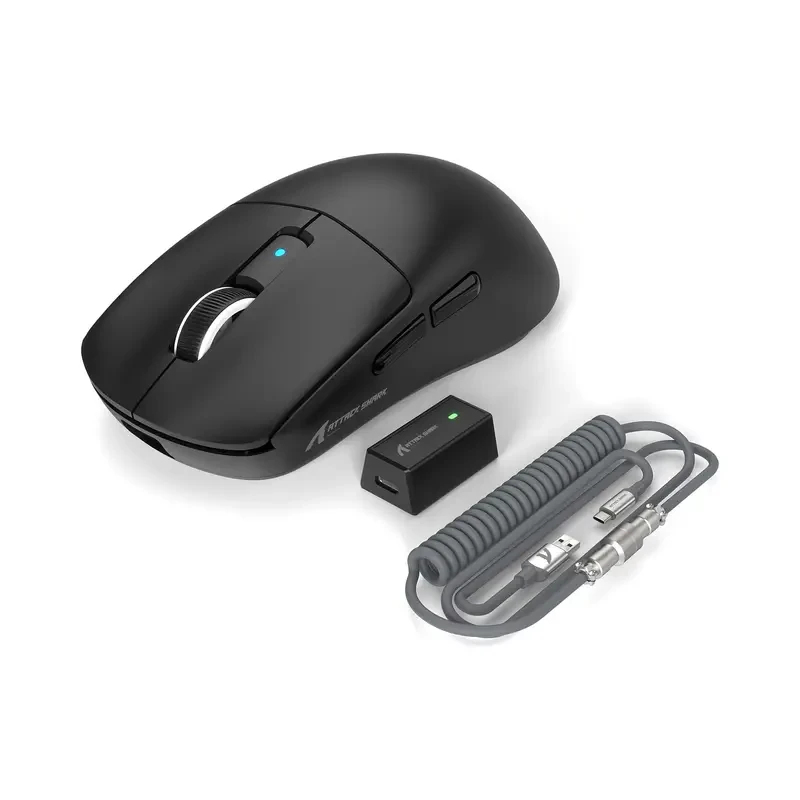 Компьютерная игровая мышка беспроводная attack shark карбоновая R6 8K Hz 42000 DPI Черный (2729675510)