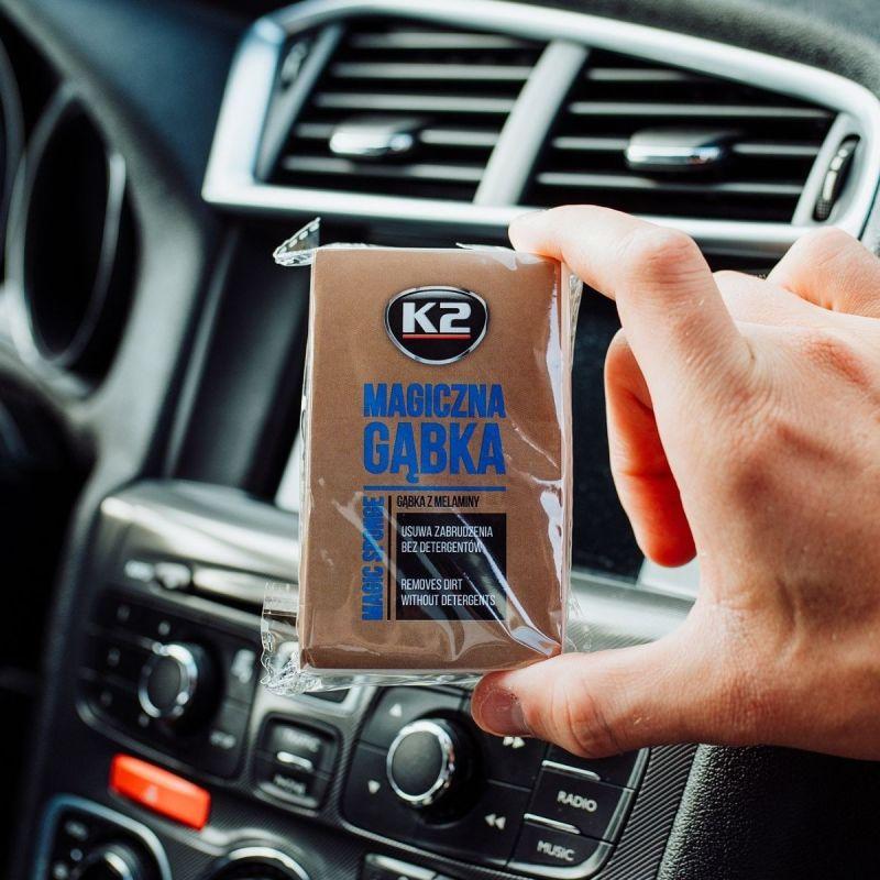 Губка К2 Magic Sponge для мытья меламиновая 6,5х2,5х10 см Белый - фото 2 Губка К2 Magic Sponge для мытья меламиновая 6,5х2,5х10 см Белый - фото 2