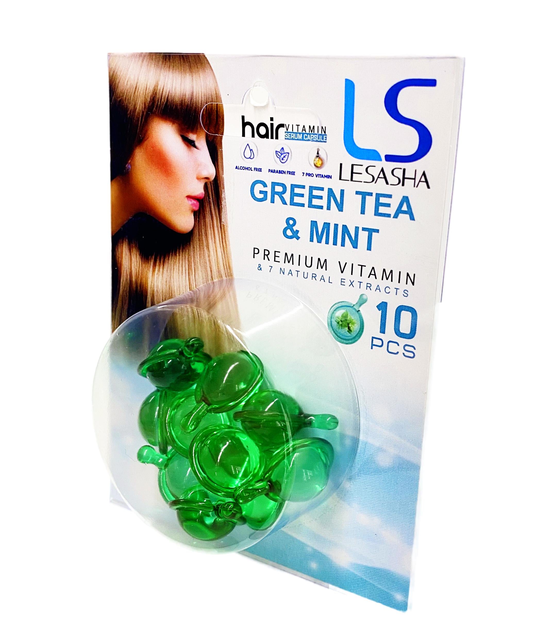 Капсулы для волос Lesasha Hair Serum Vitamin с зеленым чаем и мятой 10 шт. (88885)