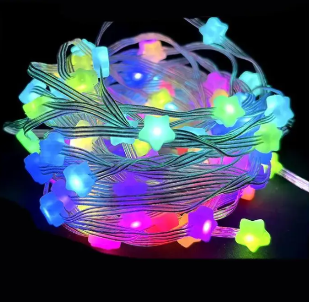 Гирлянда умная светодиодная Звездочки USB музыкальная 33LED 5 м Multi (99296342)