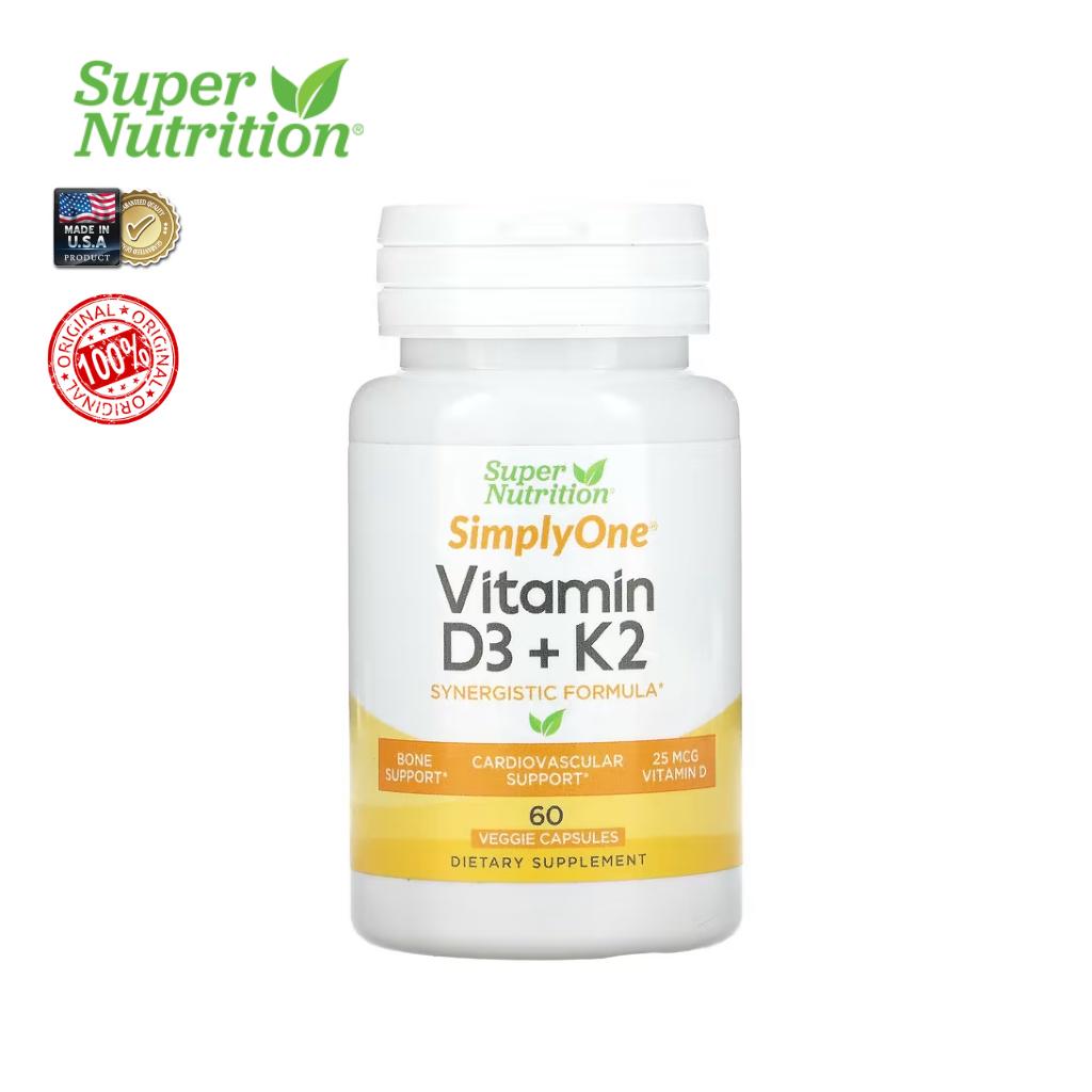 Витамины Super Nutrition Vitamin D3 K2 60 Veggie Capsules - фото 3