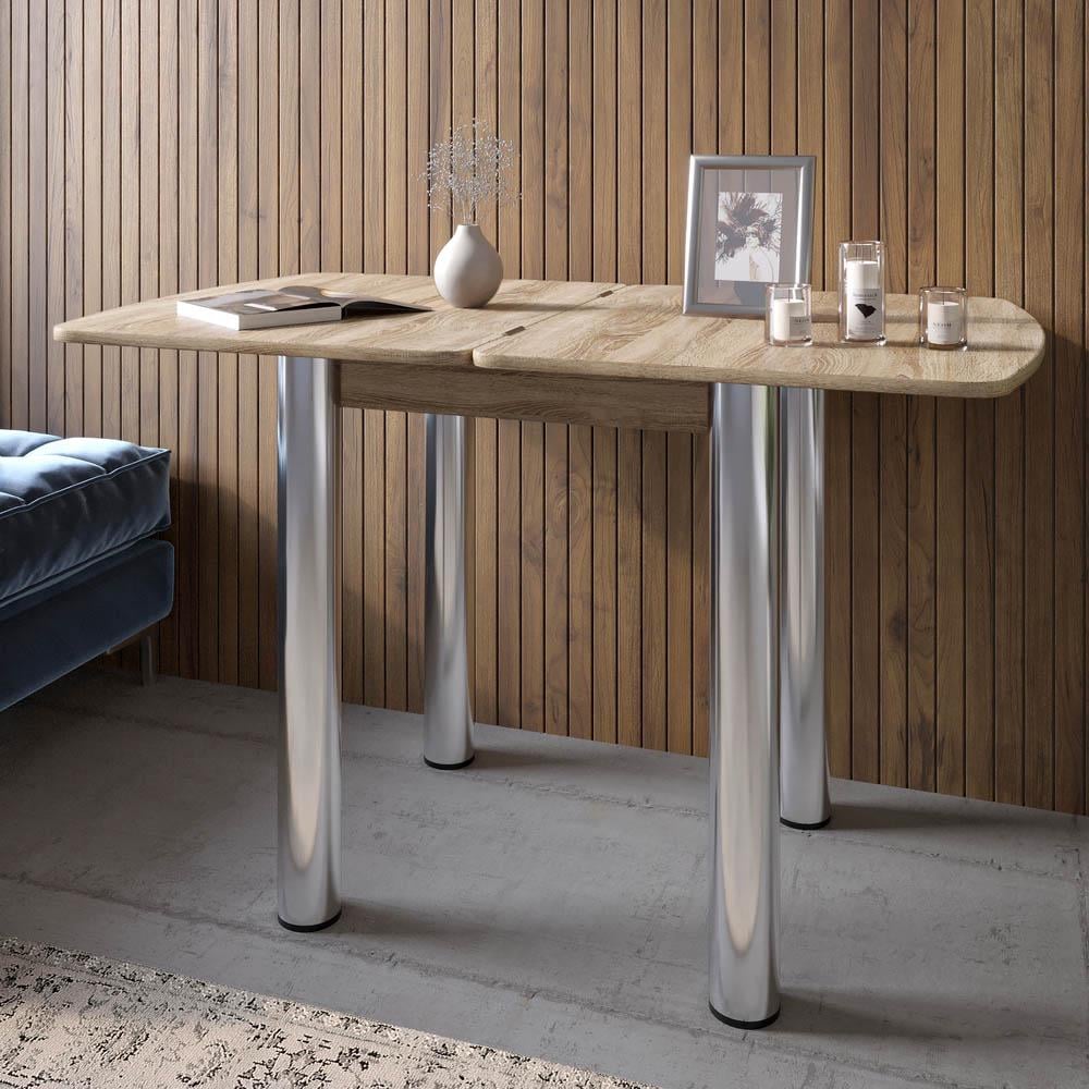 Обеденный стол Lion Нота Мини раскладной 60x70/70x120 см Дуб Сонома трюфель (000-000-2629)