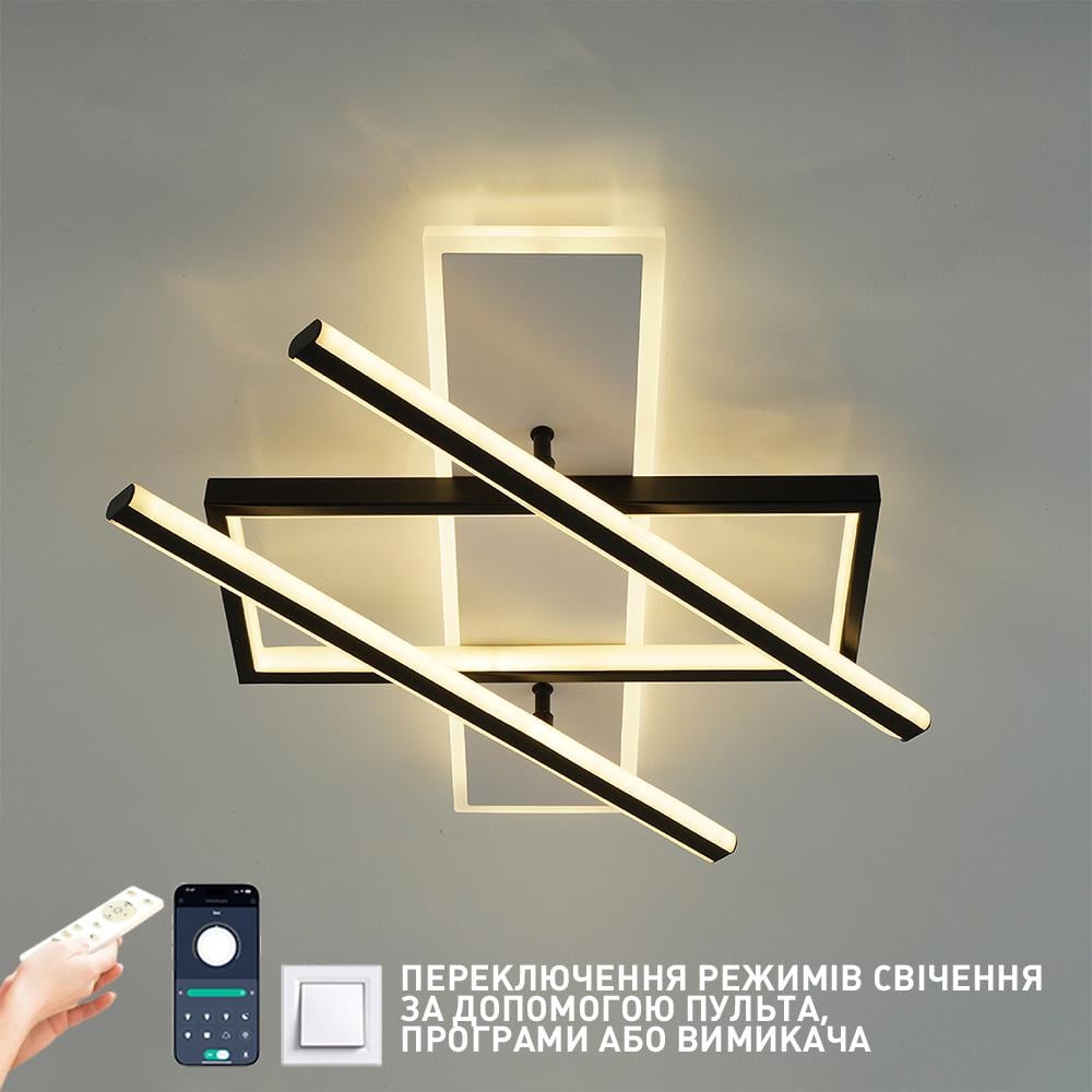 Люстра смарт світлодіодна ESLLSE PALLA 3S 110 Вт 500x450x80 мм (10515) - фото 9 Люстра смарт світлодіодна ESLLSE PALLA 3S 110 Вт 500x450x80 мм (10515) - фото 9