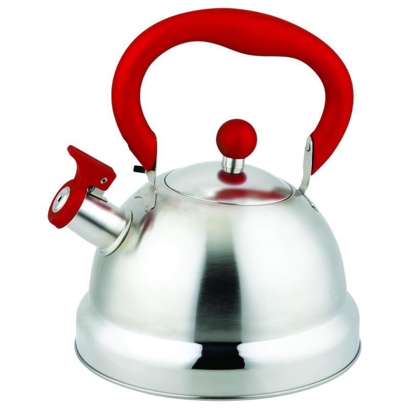 Чайник для плиты Con Brio со свистком 2,7 л Красный (CB-411)