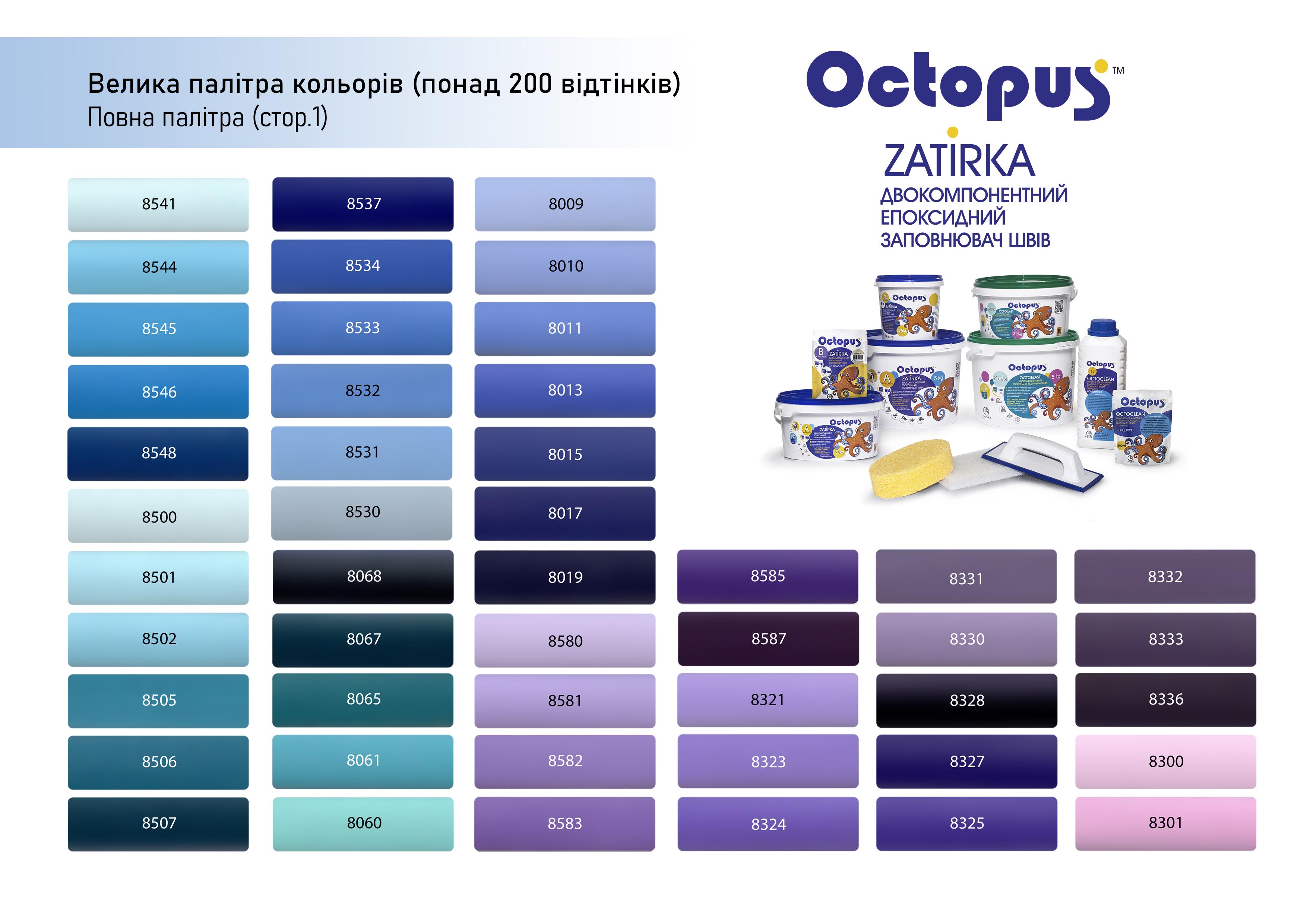 Затирка для плитки Octopus Zatirka 8631 епоксидна 1,25 кг - фото 7