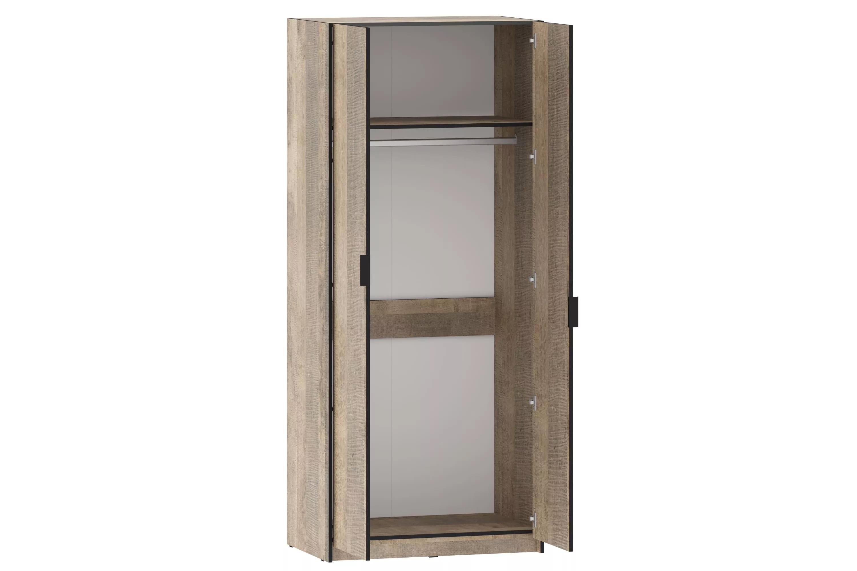Шкаф для вещей Moreli Forte F-0012 со штангой Loft 932х2107х590 мм Гранж Песочный (f-0012-grange)