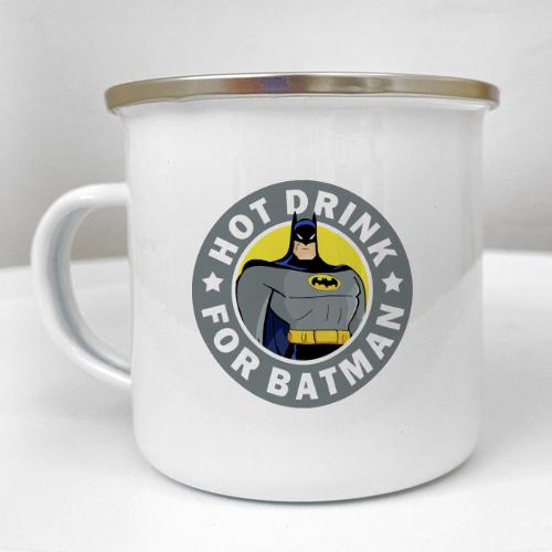 Кружка металлическая Camper "Hot drink for Batman" 250 мл (KRM_23S010)