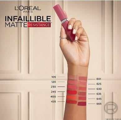 Помада губная Жидкая матовая L'Oréal Paris Infaillible Matte Resistance 601 Worth It 5 мл (2812298455) - фото 3 Помада губная Жидкая матовая L'Oréal Paris Infaillible Matte Resistance 601 Worth It 5 мл (2812298455) - фото 3