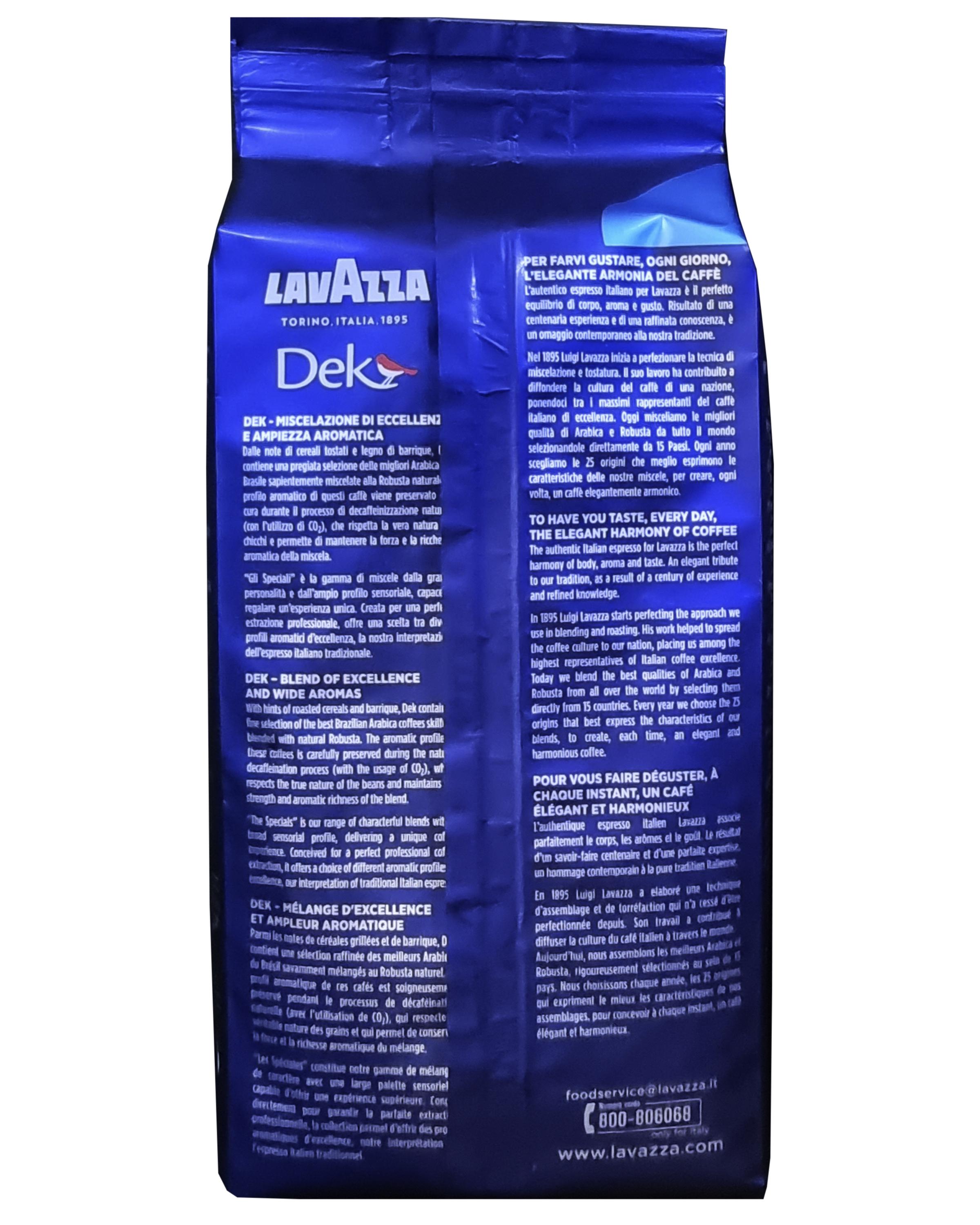 Кофе Lavazza Caffe Decaffeinato в зернах без кофеина 500 г (55495) - фото 3