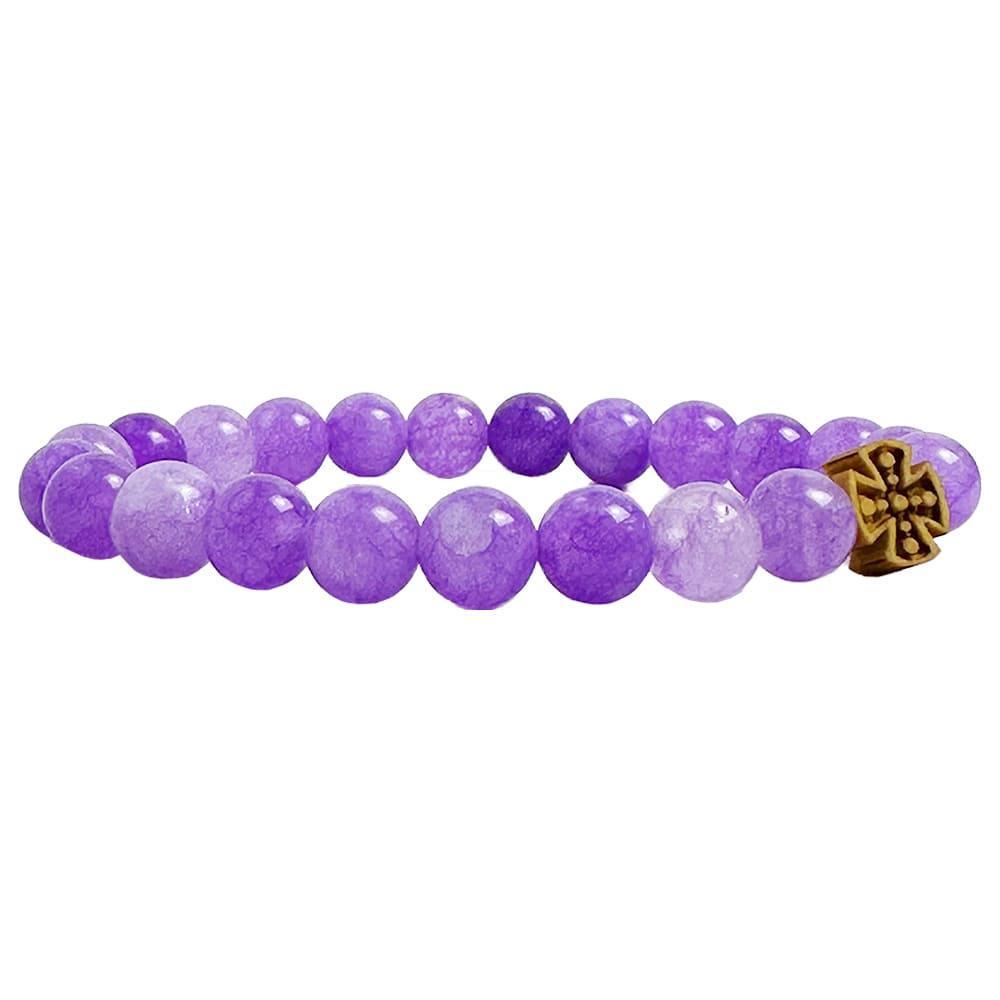 Браслет Жадеит Фиолетовый (9045-261)