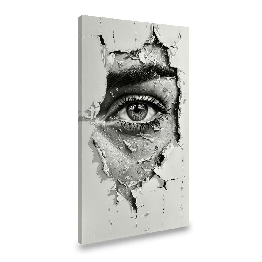Картина на полотні Чорно-біле око 80x40 см (290VP_L)