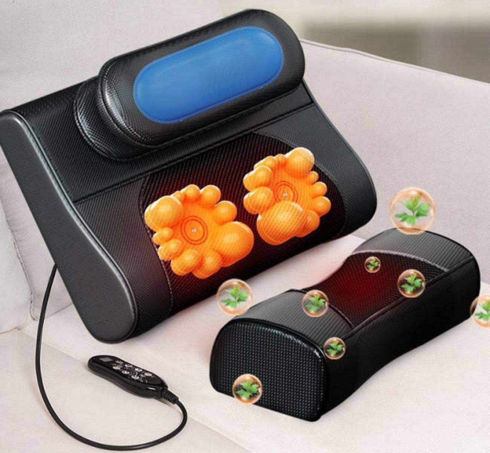 Подушка масажна Faercon F1-40 для спини та шиї роликовий масаж та підігрів - фото 13 Подушка масажна Faercon F1-40 для спини та шиї роликовий масаж та підігрів - фото 13