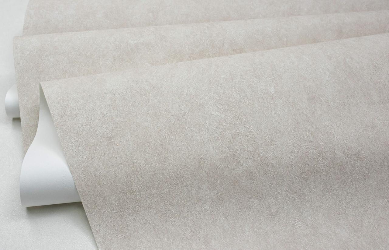 Обои флизелиновые SINTRA Omega Cristal UNI 524633 фон винил горячего тиснения 1,06х10,05 м Бежевый