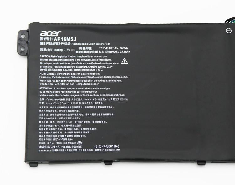 Батарея Acer Aspire 1 A114-31, A114-32 ( AP16M5J - 7.7 V 37Wh для ноутбука - фото 3