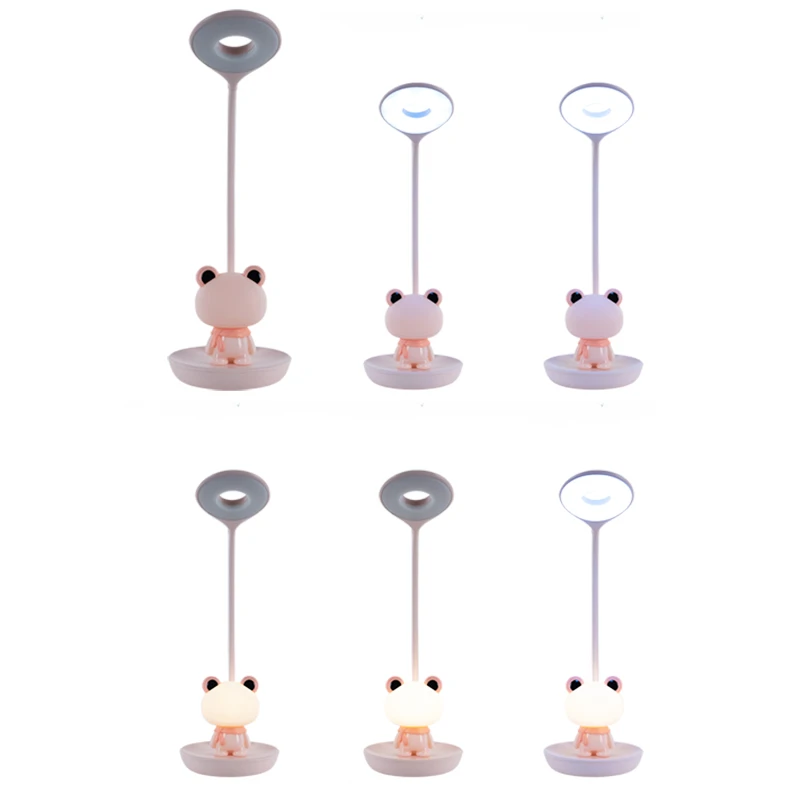 Настольная лампа Froggy LED с аккумулятором KITE Розовый ( K24-492-3-2) - фото 4