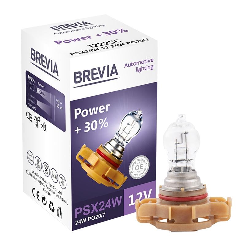 Галогенная лампа Brevia PSX24 Вт 12 В 24 Вт PG20/7 Power +30% CP 1 шт. (12225C)