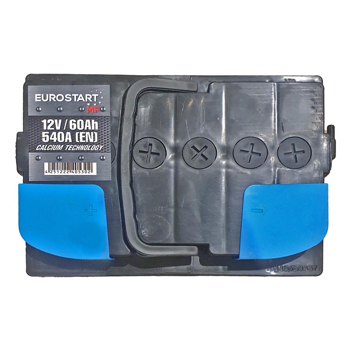 Акумулятор автомобільний EUROSTART MF 5605401 EN 6СТ-60Ah Аз 540А (160928) - фото 2 Акумулятор автомобільний EUROSTART MF 5605401 EN 6СТ-60Ah Аз 540А (160928) - фото 2
