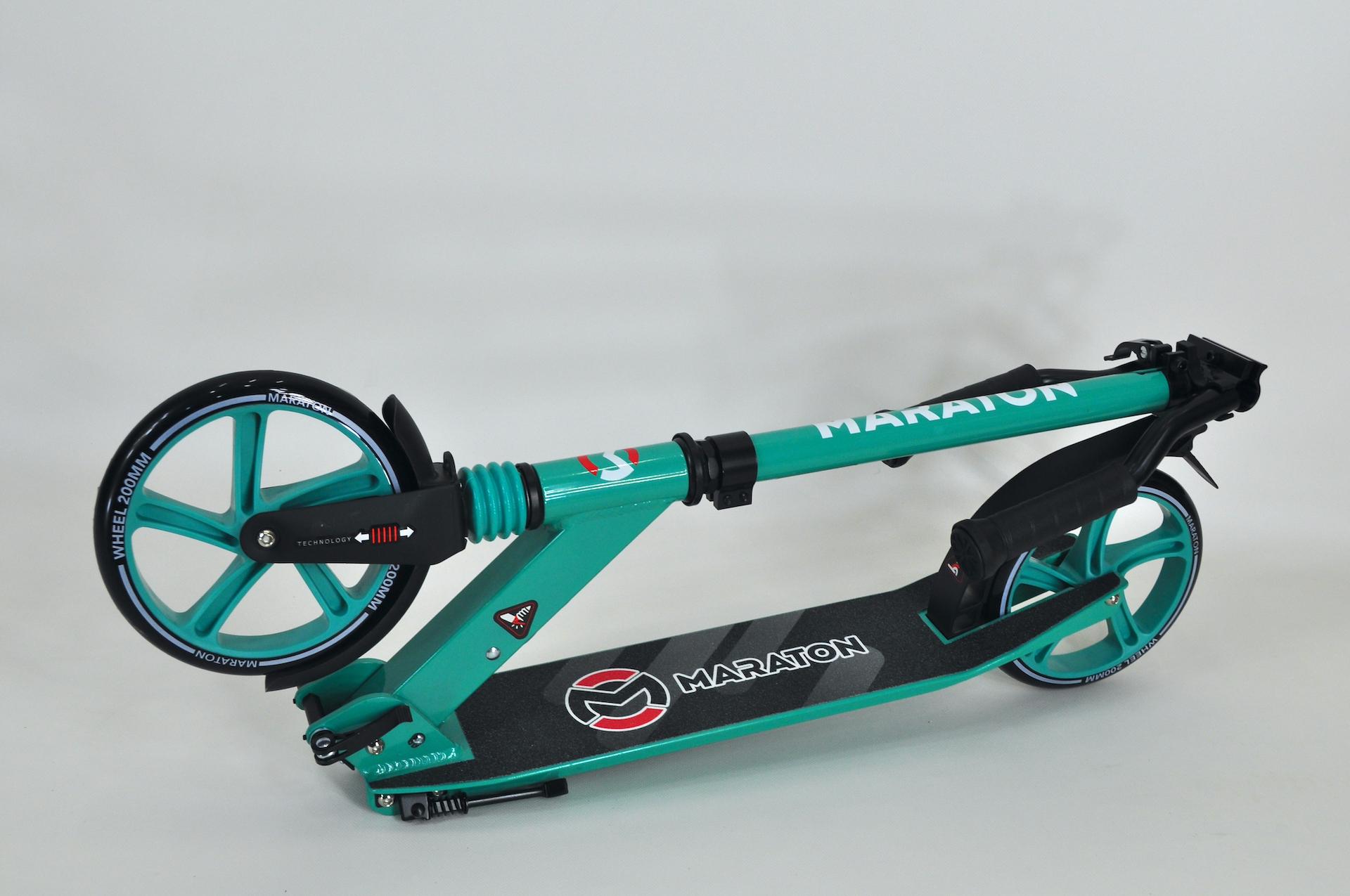 Самокат Maraton Comfort двоколісний з підногою і ременем Бірюзовий - фото 13 Самокат Maraton Comfort двоколісний з підногою і ременем Бірюзовий - фото 13