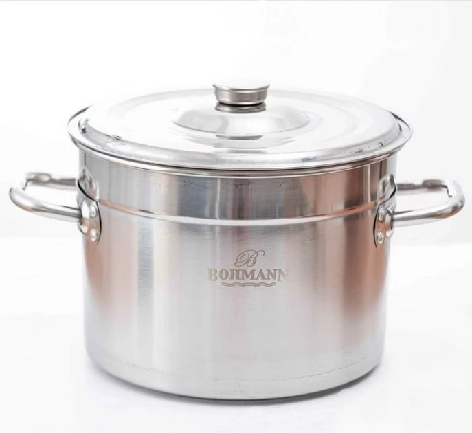 Каструля Bohmann з нержавіючої сталі з кришкою 50 л (27266461) - фото 2 Каструля Bohmann з нержавіючої сталі з кришкою 50 л (27266461) - фото 2