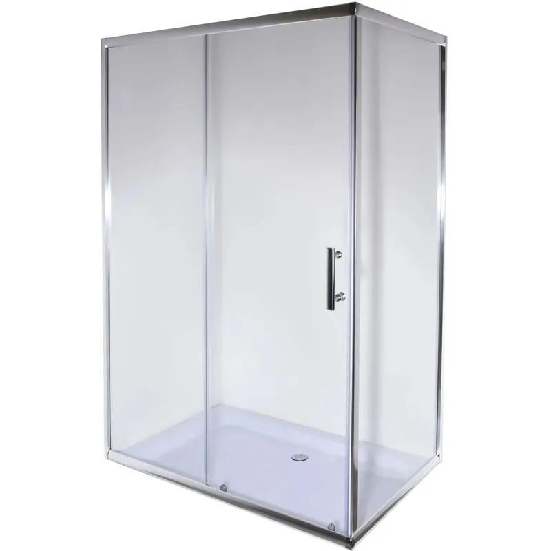 Душова кабіна без піддону MIXXUS HARD SC01-120x80x185-TR прозоре скло 5 мм Chrome (MI6912)