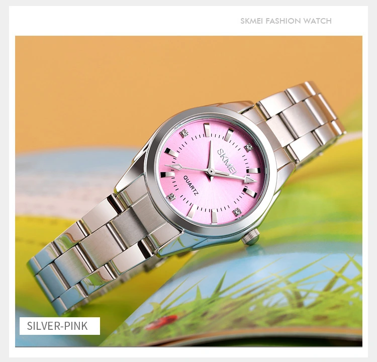 Наручний годинник Skmei 1620SIPK Silver/Pink - фото 3 Наручний годинник Skmei 1620SIPK Silver/Pink - фото 3
